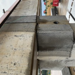 Kusters nettenbedrijf steenval netten. Project Betonfabriek Lommel